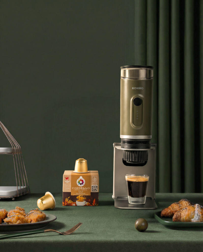 mesin kopi portable-konmo hijau
